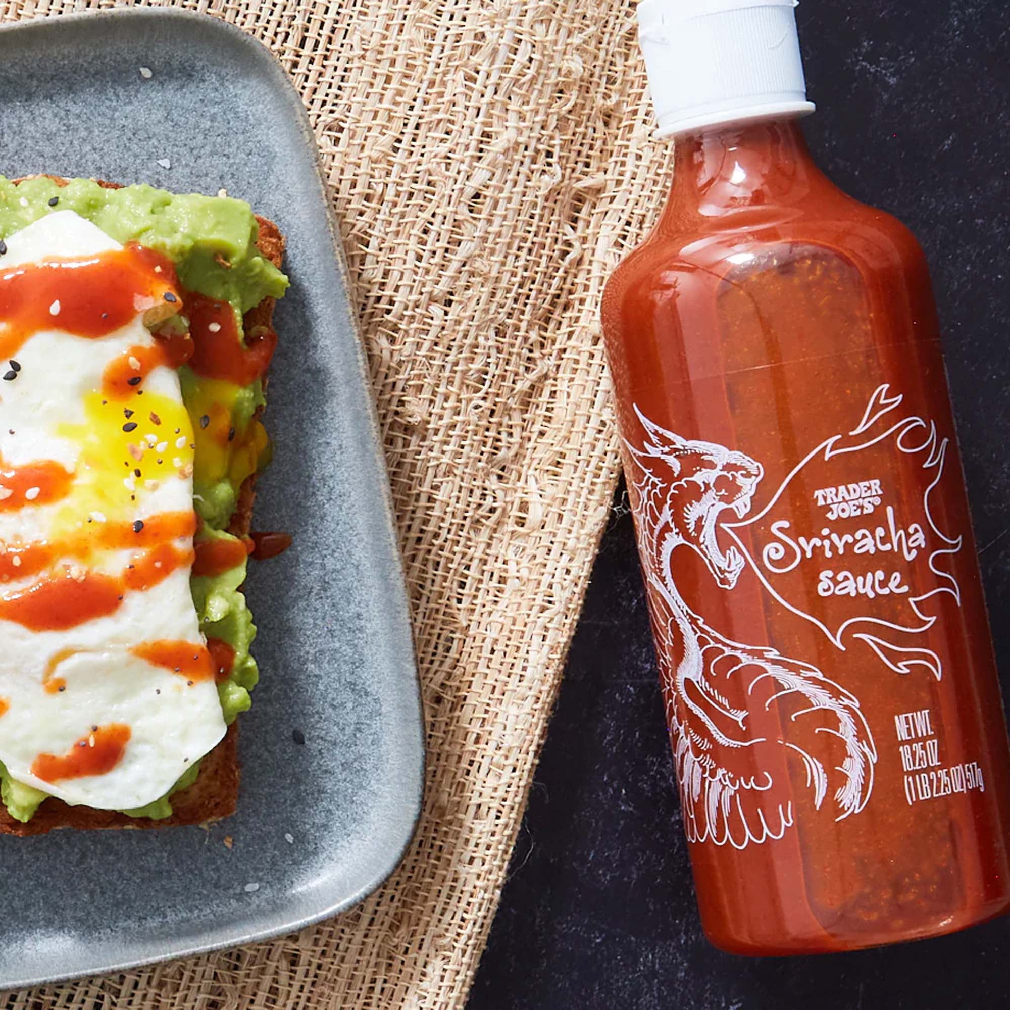 Trader Joe's Sriracha Sauce, Soy and Garlic - 18.25 oz, Pack of 3