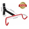thumbnail image 3 of EDMBG Foldable Bicycle Storage Hanger Rack, Black and Red, 3 of 8