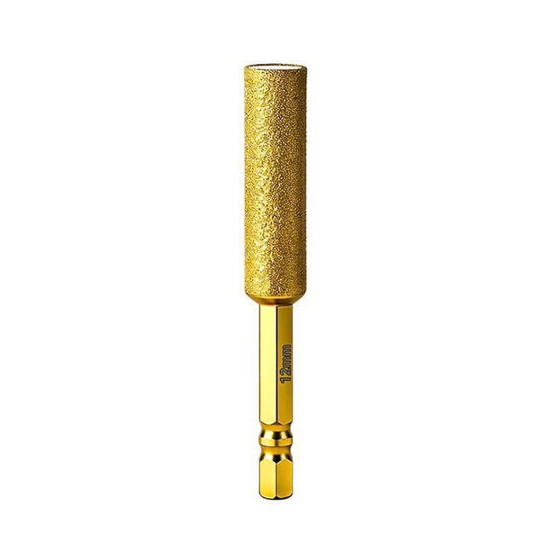 Juego de brocas de diamante para baldosas con cera refrigerante para perforación de mármol, granito, vidrio, hormigón, vástago hexagonal antideslizante.