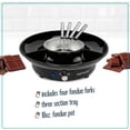 thumbnail image 4 of Nostalgia Stainless Steel Fondue Set, 10 oz Electric Fondue Pot with 4 Dipping Forks, Black, 4 of 7