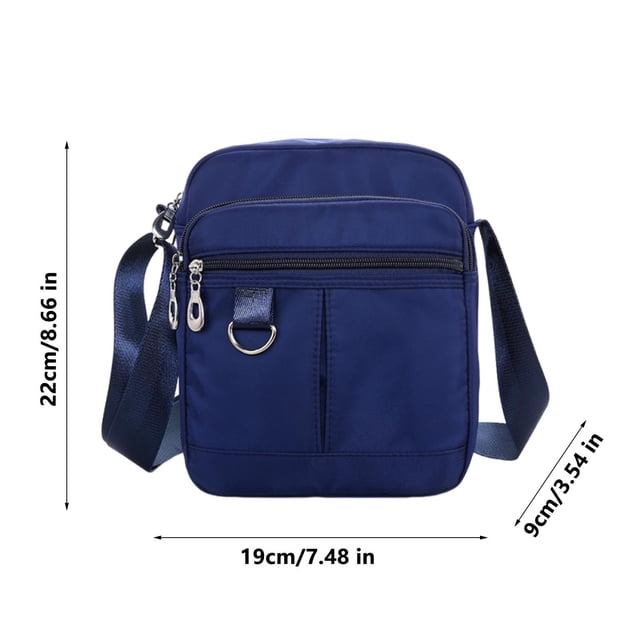 Bolsas Crossbody para las Mujeres Bolsa Crossbody, Bolsa de Tela de Nylon, Multi Compartimento Bolso de Tamaño Medio, Bolsa de Hombro Casual de Edad Media Bolsas Crossbody Pequeñas para las Mujeres