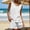 Shorts for Women Summer-White, variant on Guieoi Shorts for Women Plus Size Loose-Fit Casual Solid-Color Sleeveless Cotton-Linen Tank Top and Shorts Set Black 0 XXXL