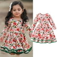thumbnail image 2 of ZRBYWB Dress For Girls Toddler Girls Long Sleeve Christmas Print Fall Princess Dress Dance Party Dresses Kids Clothes Dress For Kids, 2 of 8