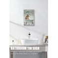 thumbnail image 4 of Tabby Cat Bath Soap Novelty Tin Sign Kitten Vintage Wash Your Paws Poster for Home Bathroom Garage Bar Club Bedroom Cafe Club Pub Bar Wall Decoration Nursery Decor School Decor 12x8 Inches, 4 of 6