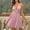 Pink, variant on Women Glitter Sequin Mini Prom Dress Spaghetti Straps Deep V Neck Evening Gowns s Sexy Backless A-line Dress