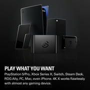 Elgato Game Capture 4K S with Chat Link Pro – 4K60, 1440p120, 1080p240 Capture, VRR Passthrough, HDR10, works with Windows/Mac/iPad, PlayStation Voice & Gameplay Audio Recording Cable included