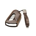 thumbnail image 2 of Vitodeco Genuine Leather Smart Key Fob Case Compatible with Volkswagen MK8 Golf GTI, ID4, Atlas (4-Button, Brown), 2 of 6