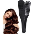 thumbnail image 5 of Cepillo alisador de cabello con cerdas cerámicas de doble cara para un acabado suave y sin encrespamiento, ideal para viajar., 5 of 5