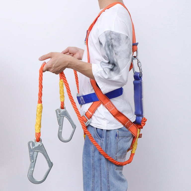 Full Body Protection Safety Harness Safety Belt Rope Lanyard Body