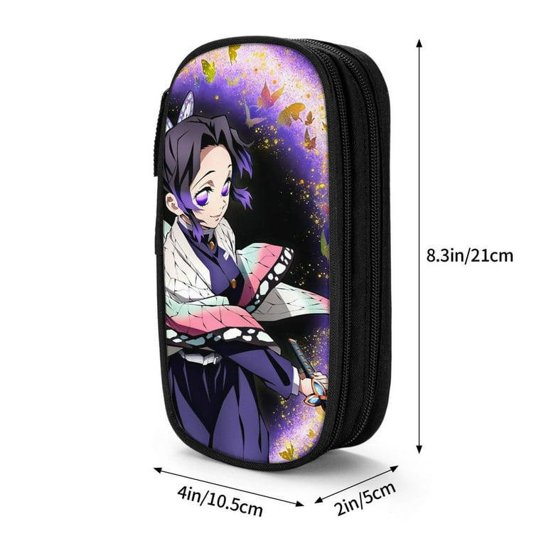 Large Capacity Pencil Box Demon Slayer Kochou Shinobu Canvas