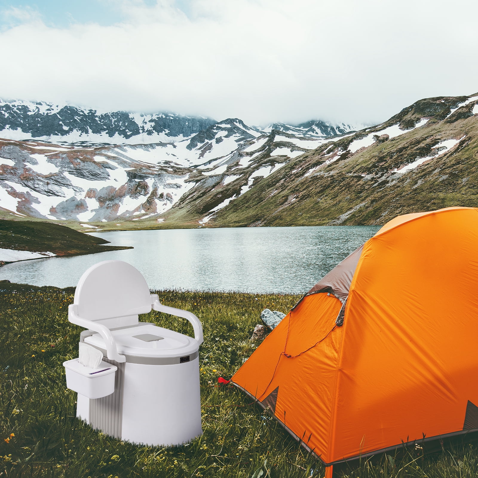 Outdoor Toilet, Portable Travel Toilet for Camping, Hiking Toilet, Fishing Toilet