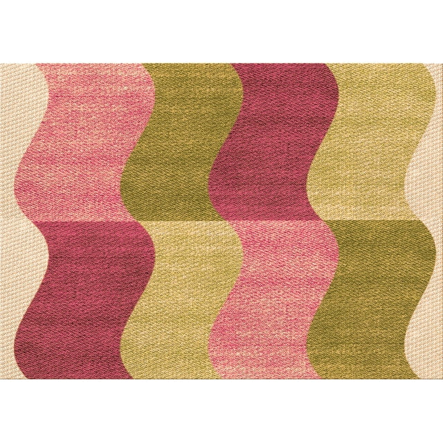Ahgly Company Machine Washable Indoor Rectangle Transitional Yellow Orange Area Rugs, 2' x 3'