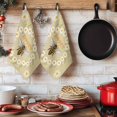 thumbnail image 6 of Bees Kitchen Towels Set of 3, Daisy Flowers Spring Summer Honey Floral Leaf Plant Absorbent Dish Towels for Kitchen, Microfiber Hand Towel, Quick Drying Tea Towel for Cleaning Decorative Dishcloths, 6 of 7