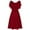 Red, variant on Spring Tops for Women Plus Size Dresses for Women on Women formal Wedding Bridesmaid High-waist Party Ball Prom Gown Cocktail Dress