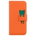 thumbnail image 5 of Feishell Case for iPhone 16, Cute Cartoon Animal Patterned Magnetic Buckle Folio Credit Card Slots Shockproof PU Leather Flip Kickstand Anti-Scratch Wallet Phone Case,Orange, 5 of 10