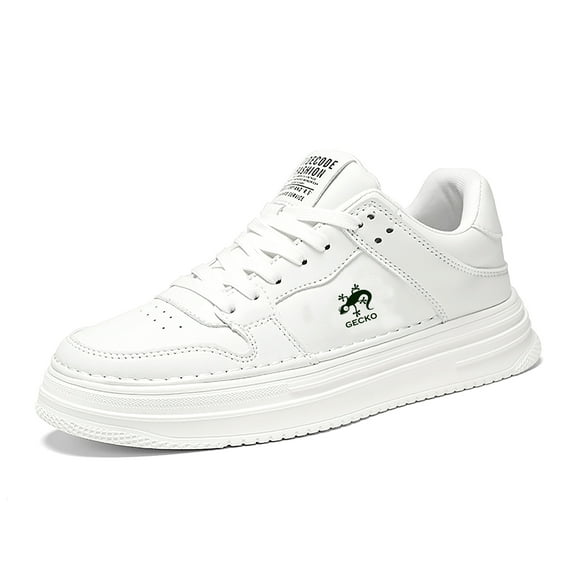 vintage casual funny shoes for men gecko breathable soft white all-match fashion animals birthday classic gifts shoes