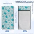 thumbnail image 7 of XYZCANDO Blue Sea Turtle Car Seat Towel Absorbent Soft Beach Towels Cars Seats Covers for Gym Workout Running Swimming Beach and Hiking Stain Resistant Seat Cushion Protection, 7 of 7