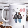 thumbnail image 2 of 40 Old Enough To Know Better But Young Enough To Do It Anyway Coffee Mugs - Novelty Ceramic Coffee Mug Tea Cup White 40th Birthday Gifts for Women Gift Ideas, 2 of 7