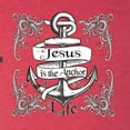 thumbnail image 2 of Wild Bobby, Jesus Is The Anchor Of My Life, Inspirational/Christian, Men Premium Tri Blend Tee, Vintage Red, Medium, 2 of 4