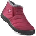 thumbnail image 7 of Men Women's Waterproof Ankle Boots Thick Outsole Non-slip Outdoor Lady Snow Boots Slip-on Winter Cotton Shoes, 7 of 7