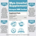 thumbnail image 3 of Fresh Nutrition Myo-Inositol Supplement - 2200mg Strongest NMR Verified 120 Caps, 3 of 9