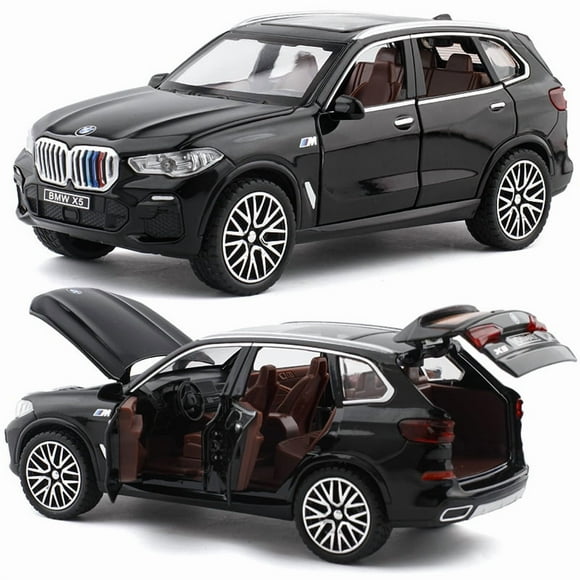 1:32 BMW X5 SUV Alloy Car Diecast Model Sound & Light Pull Back Toy Computer Desktop Ornaments Miniature Collectible Model Toy