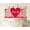 Pink, variant on Monogram Cake Topper First Name Initial Heart Cake Topper
