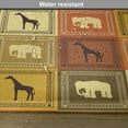 thumbnail image 6 of Ambesonne Vintage Place Mats Set of 4, Animals Pattern, Standard Size, Black and Brown, 6 of 6
