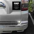 thumbnail image 2 of DistinctInk Custom Bumper Sticker - 10" x 10" Decorative Decal - Black Background - Chef Definition - Magic in the Kitchen, 2 of 2