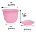 thumbnail image 2 of REGALWOVEN 23cm Dia Garden Plastic Floral Pattern Cactus Aloe Plant Container Flower Pot, 2 of 2