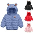 thumbnail image 6 of Jackets for Kids 7-8 4-12 Years Girls Metallic Shine Hooded Puffer Jacket Packable Warmth Padded Winter Coat, 6 of 6