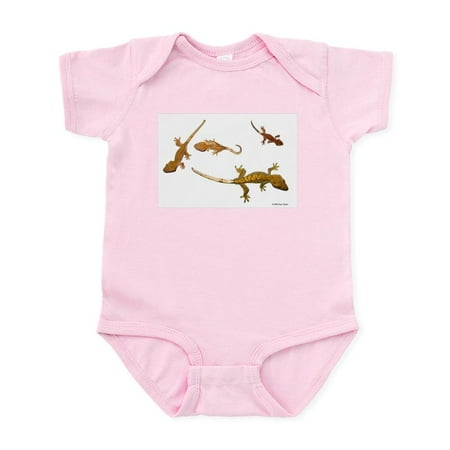 

CafePress - Four Crested Geckos Infant Bodysuit - Baby Light Bodysuit Size Newborn - 24 Months