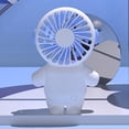 thumbnail image 4 of Mini Ventilador Mano Carga Perezosa Eléctrico Pequeño Ventilador Creativo Estudiante USB Pequeño Ventilador Eléctrico Pequeño Ventilador Eléctrico (T9 Astronauta Azul), 4 of 9