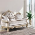 thumbnail image 2 of ACME Libertee Fabric Upholstered Loveseat with 3 Pillows in Beige/Champagne, 2 of 8