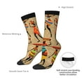 thumbnail image 4 of KLL Dancing African Women Print Cool Socks Men's Women's Crew Socks Funny Crazy Novelty Stockings, 4 of 6