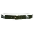 thumbnail image 2 of Snap On 1 1/2" Skull & Cross Bone Printed Punk Rock Studded Belt, 2 of 4