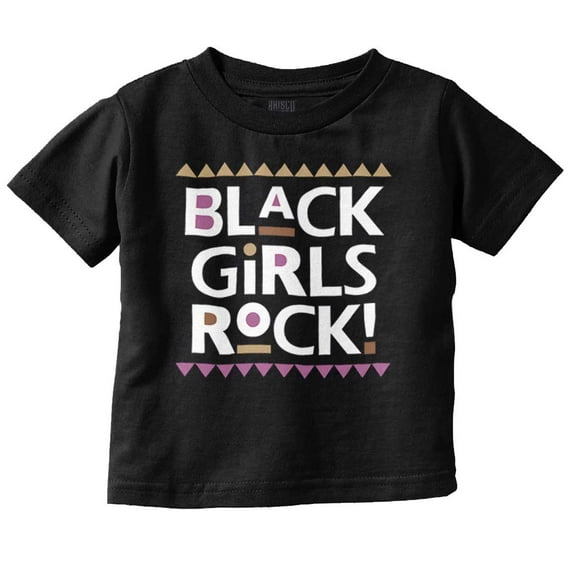 Cute Motivational Black Girls Rock Youth T Shirt Tee Girls Infant Toddler Brisco Brands 6M