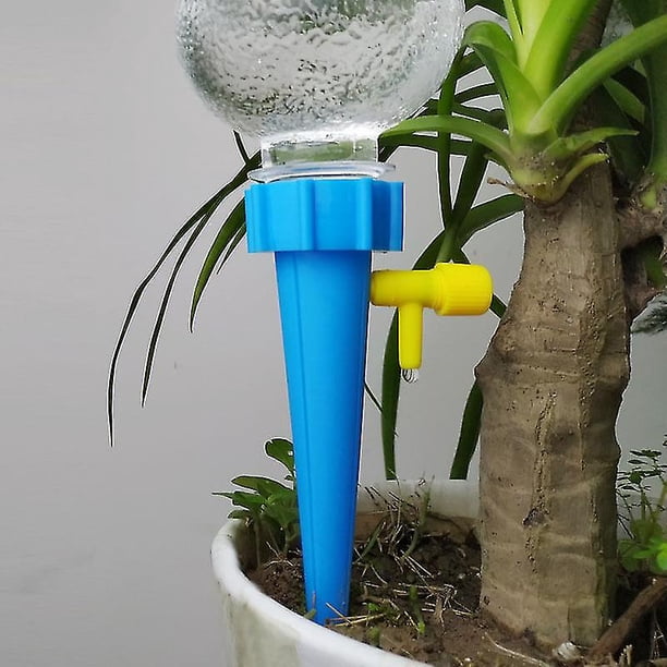 Kit De 12 Autorriego Por Goteo Con Conos De Arcilla – Para Plantas De Interior Y Exterior, Ideal Para Vacaciones
