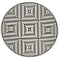 thumbnail image 2 of Safavieh Linden Amelia Geometric Indoor/Outdoor Area Rug, Light Gray/Charcoal, 6'7" x 6'7" Round, 2 of 8