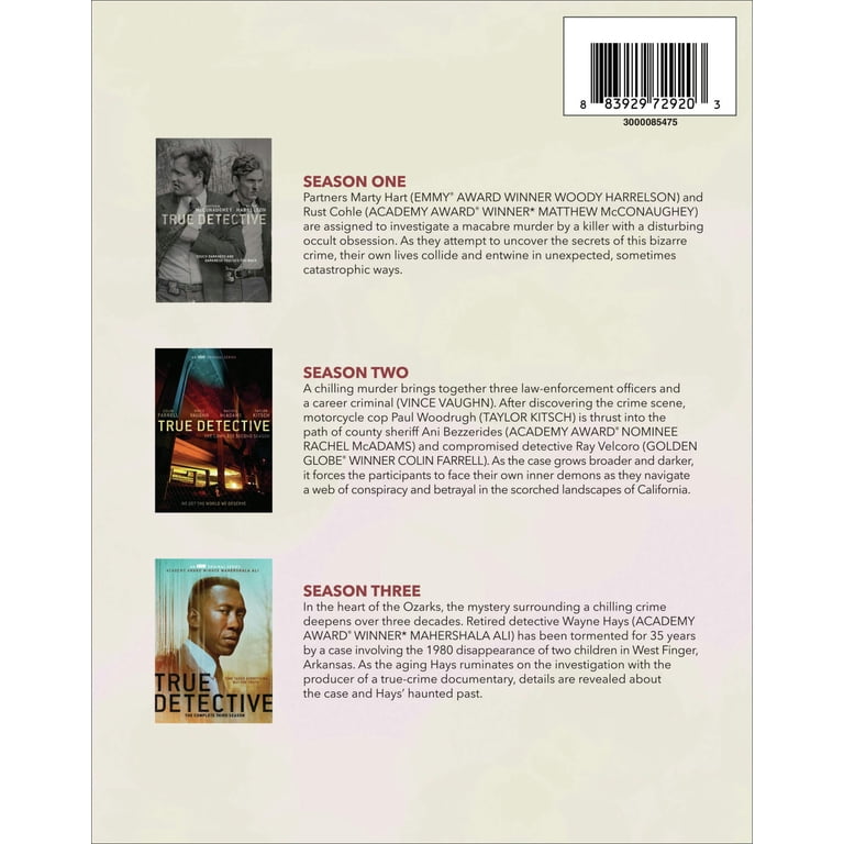 True Detective: The Complete Seasons 1-3, HBO, Boxed Set - Walmart.com
