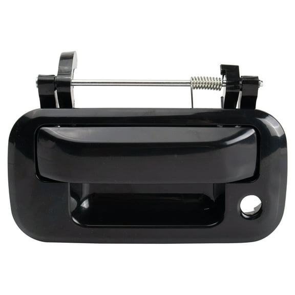 TRQ Rear Tailgate Handle Smooth Black for Ford F150 F250 Super Duty Mark LT DHA31124