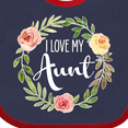 thumbnail image 4 of Inktastic I Love My Aunt- Flower Circle Boys or Girls Baby Bib, 4 of 4