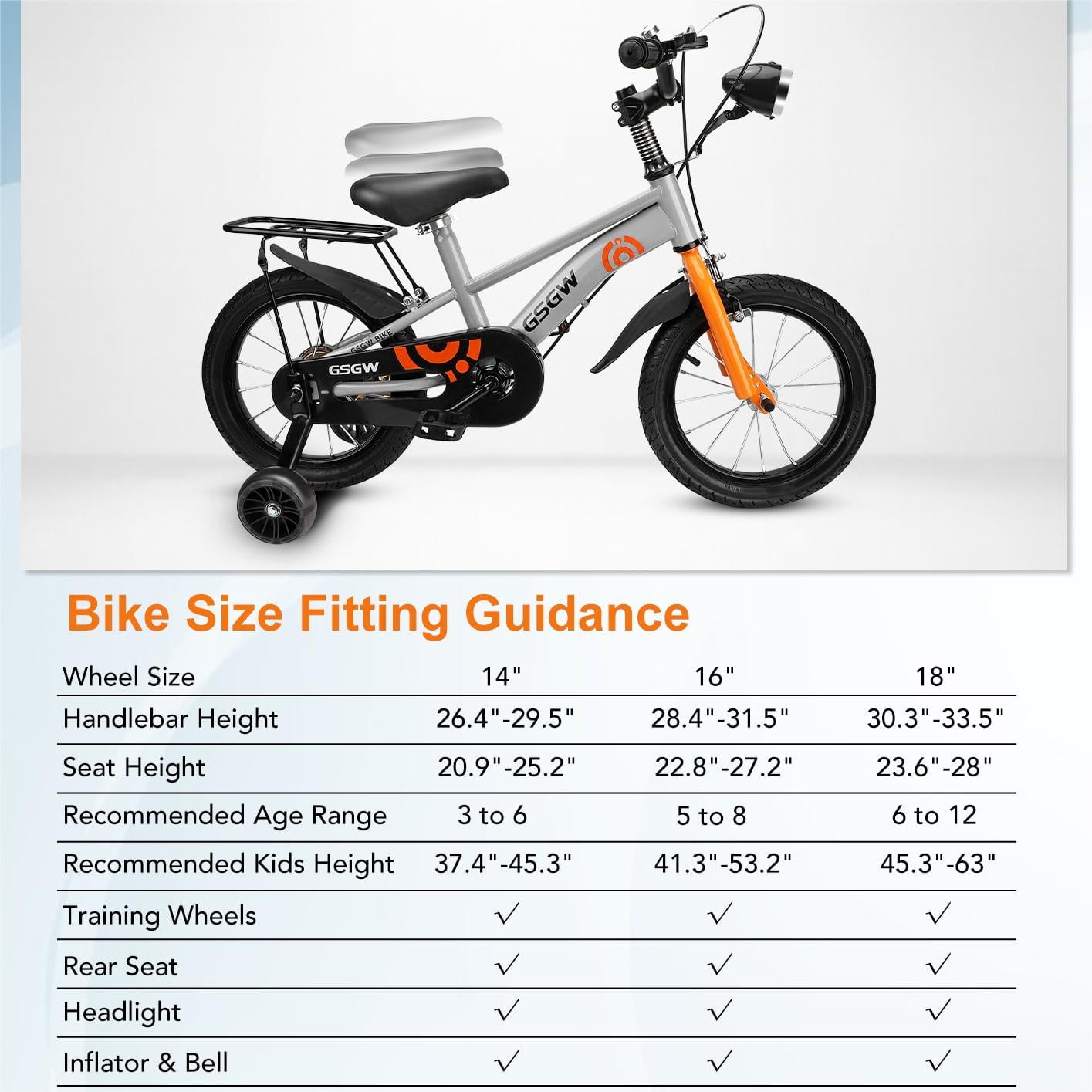 Bike Fit Kids Bike Size Based On Height 20 Inch Bike Fits What