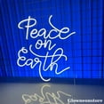 thumbnail image 3 of Glowneon Peace on Earth Neon Sign, Christmas Led Sign, Peaceful World Gift Decor, Christmas Gifts, 3 of 5