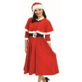thumbnail image 2 of Fun Shack Womens Mrs Miss Santa Caped Fancy Dress Costume Christmas Xmas Party Halloween Red 2XL, 2 of 3