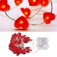 thumbnail image 4 of Lámparas De Cadena De Corazón, 40 Luces Lámpara De Cadena De Amor Con Batería De Ahorro De Energía Con Control Remoto Para Bodas, 4 of 8