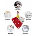 thumbnail image 6 of Boanket 4th of July Cloth Napkins Set of 6, Holiday Napkins for Baby Shower, Red White Blue Striped Independence Day Star Washable Reusable Dinner Napkins for Cocktail Wedding Party, 20 x 20 Inch, 6 of 7