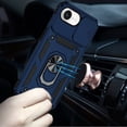 thumbnail image 2 of For iPhone 17E / 16E / SE4 Well Protective Magentic Ring Stand Camera Protective Cover Case - Blue, 2 of 3