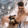 thumbnail image 2 of luoweisi Men's Beach Shorts Quick Dry Swim Trunks with Mesh Lining Fox M, 2 of 5