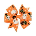 thumbnail image 2 of Latrodar Halloween Children's Hairpin Kids Print Girls Cute Bow Hair Accessories Orange up to 60% Off, 2 of 2
